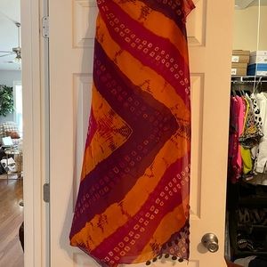 NWT One Size Fits All 3-in-1 Wrap w/ Coin Detail - Bought to wear as a Sarong